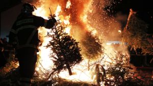 Grünschnitt-Deponie statt Weihnachtsbaumfeuer