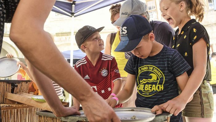 Kinderfest auf der Bertholdsburg: Goldwäsche in der Steinzeit