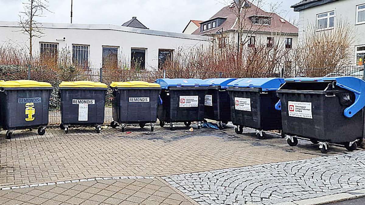 Wegen der Vermüllung: In Ilmenau werden die gelben Container abgeschafft