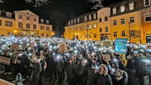2300 gehen gegen Rechtsextremismus auf die Straße