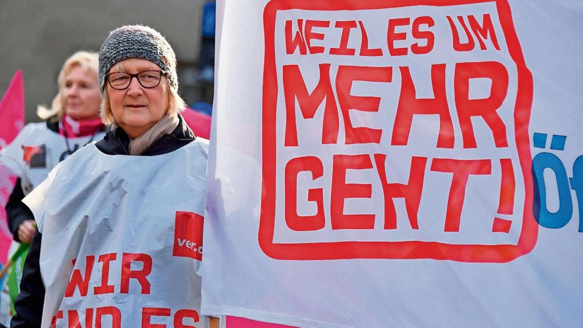 Thüringen: Demo für höhere Löhne im öffentlichen Dienst
