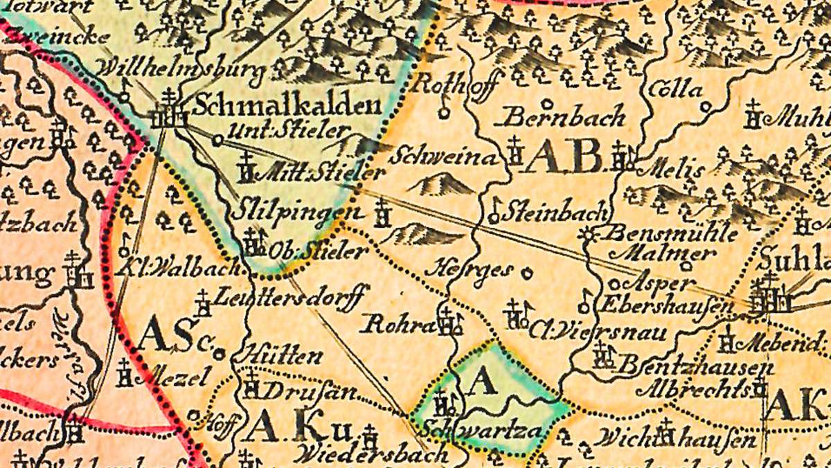Ortsnamen: Aus einem Ortsverzeichnis des späten 18. Jahrhunderts
