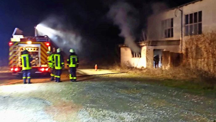 Gewerbegebiet Einhausen: Unrat in Lagerhalle geriet in Brand