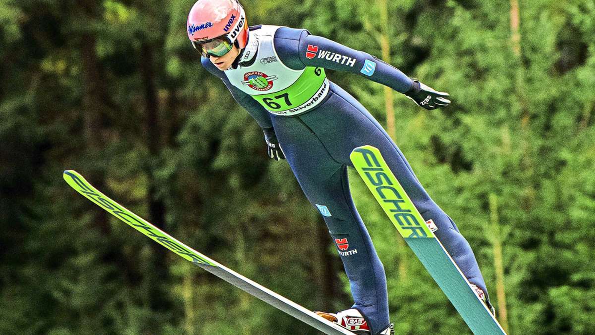 Skispringen: Deutsche Meisterschaft: Wenn Handschuhe fliegen lernen