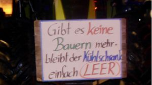 Protest  in Meiningen und auf der Geba: 80 Schlepper für „Schnauze voll“