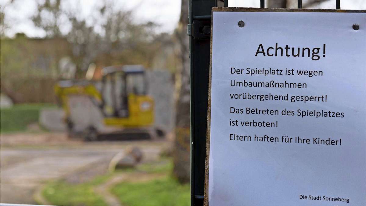Einmal jährlich TÜV: Stadt Sonneberg holt Spielplätze aus dem Winterschlaf