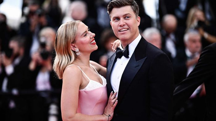 „Asteroid City“-Premiere in Cannes: Scarlett Johansson und Colin Jost turteln  an der Croisette